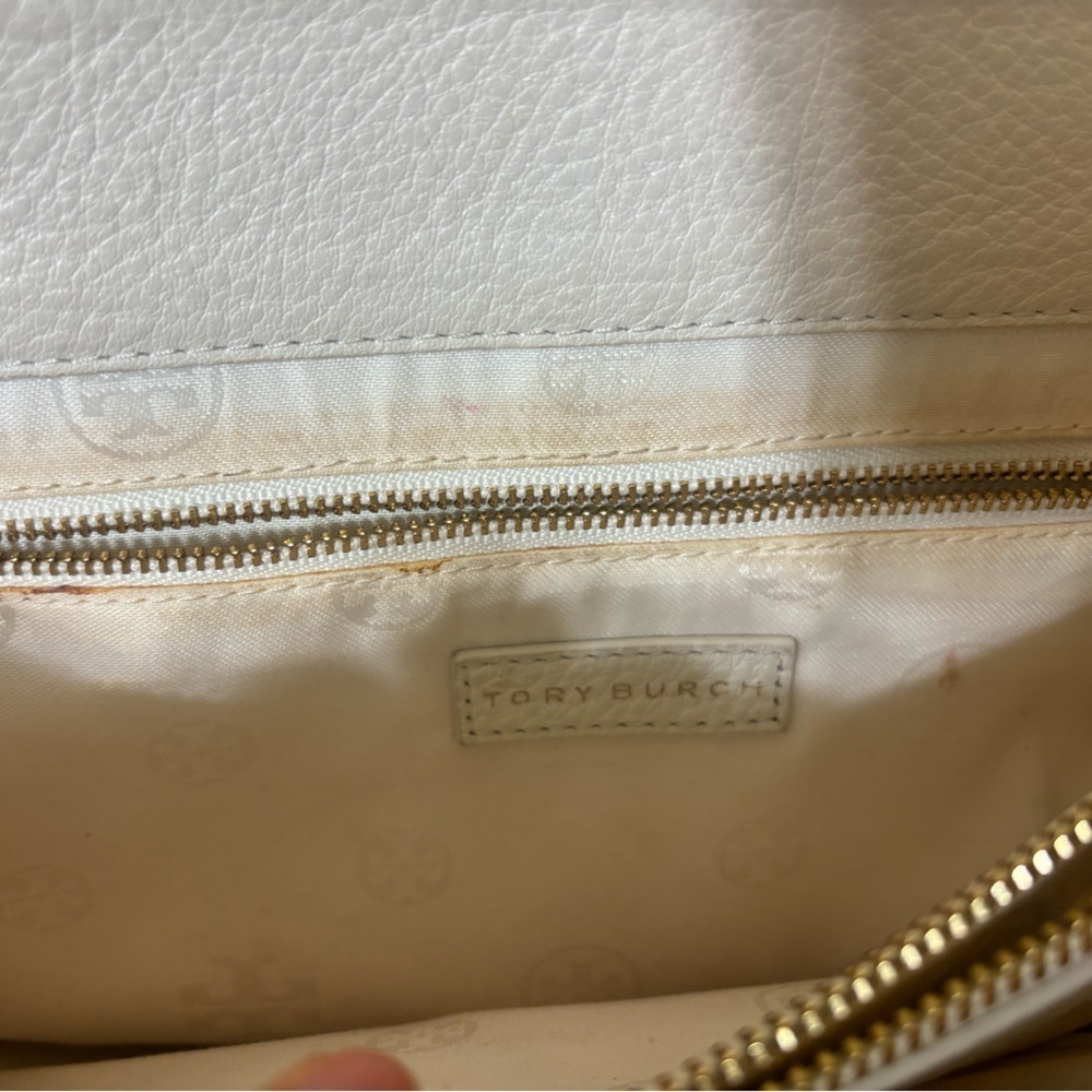Tory Burch white bombe small shoulder bag/cross body with dust bag - Picture 4 of 9